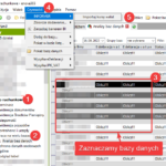 ekran pobierania kursów dla wielu baz dany w enova365